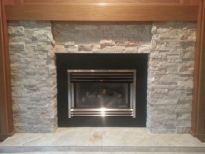 Travertine Fireplace