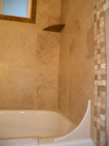 Travertine Shower